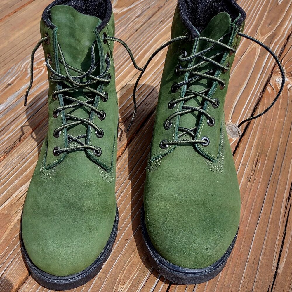 Timberland Olive Suede Boots Like New Condition